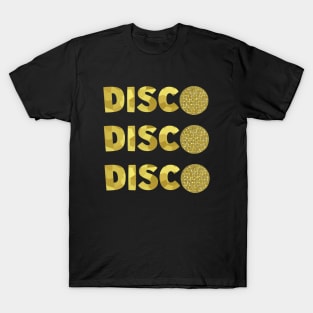 1970 RETRO Gold Disco Ball T-Shirt